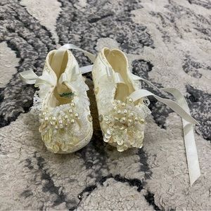 3-6 months Vintage Embellished Booties